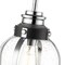 Z-Lite Burren 1 Light Mini Pendant, Matte Black And Clear Seedy 337MP-MB+CH - alternate 5